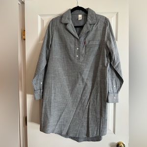 Levi’s for Target pajama shirt tunic dress M stripe